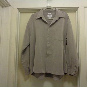MODERN ELEMENTS GREY GANGSTER SUEDED SHIRT X LG